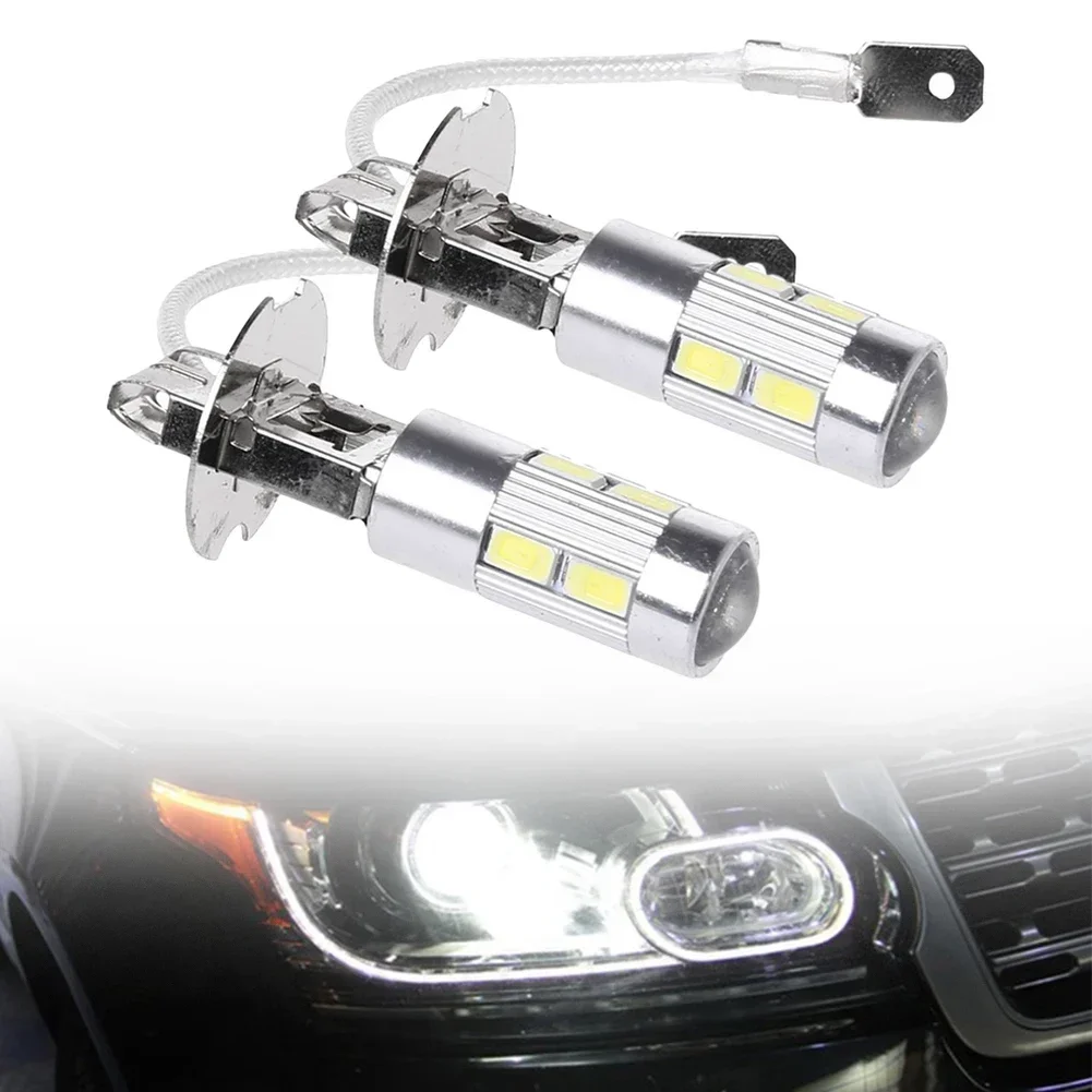 

2PCS H3 LED Car Bulbs White LED 10SMD 5630 Car Fog Light Driving DRL Auto Lamp 12V Car Lights Headlight Bulbs
