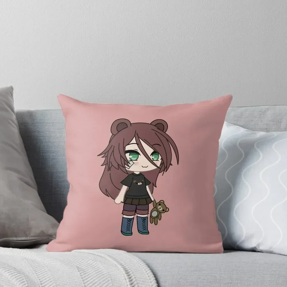 

Gacha Life series - Magical Bear Girl Kaya Throw Pillow Bed pillowcases Pillow Cases Pillowcases pillow