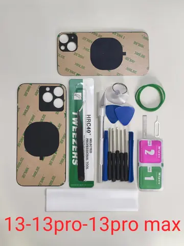 Back Cover Glass Replacement for iPhone 13 Pro Max 6.7 Inches All Carriers Compatible with Repair Tool Kits for IPhone 13pro max