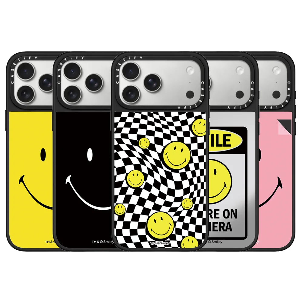 CASETiFY Co-brand Smiley Series Case for iphone 14 13 15 16 