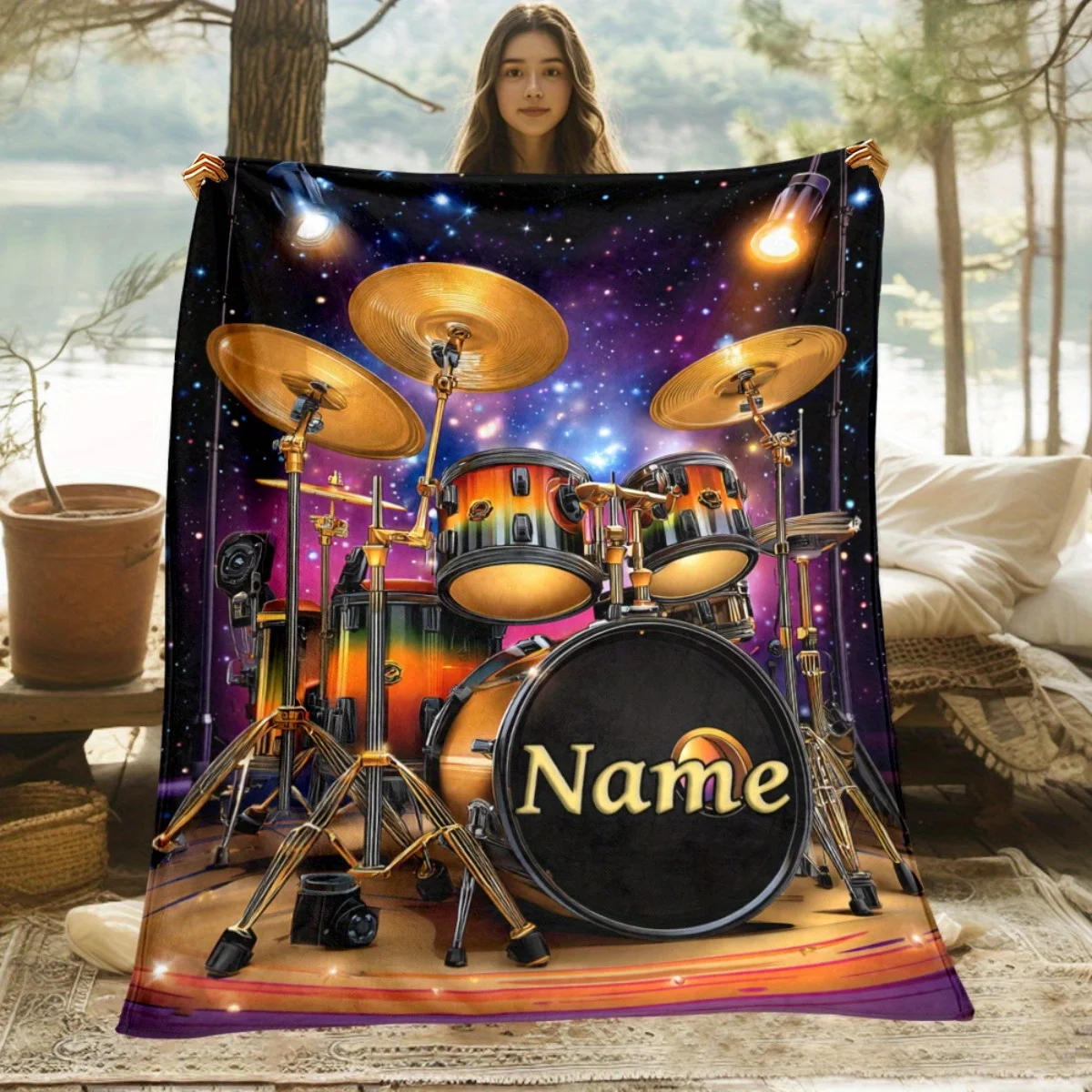 Personalized Drum Set Blanket  - огляд і ціна Galaxy Home Textiles