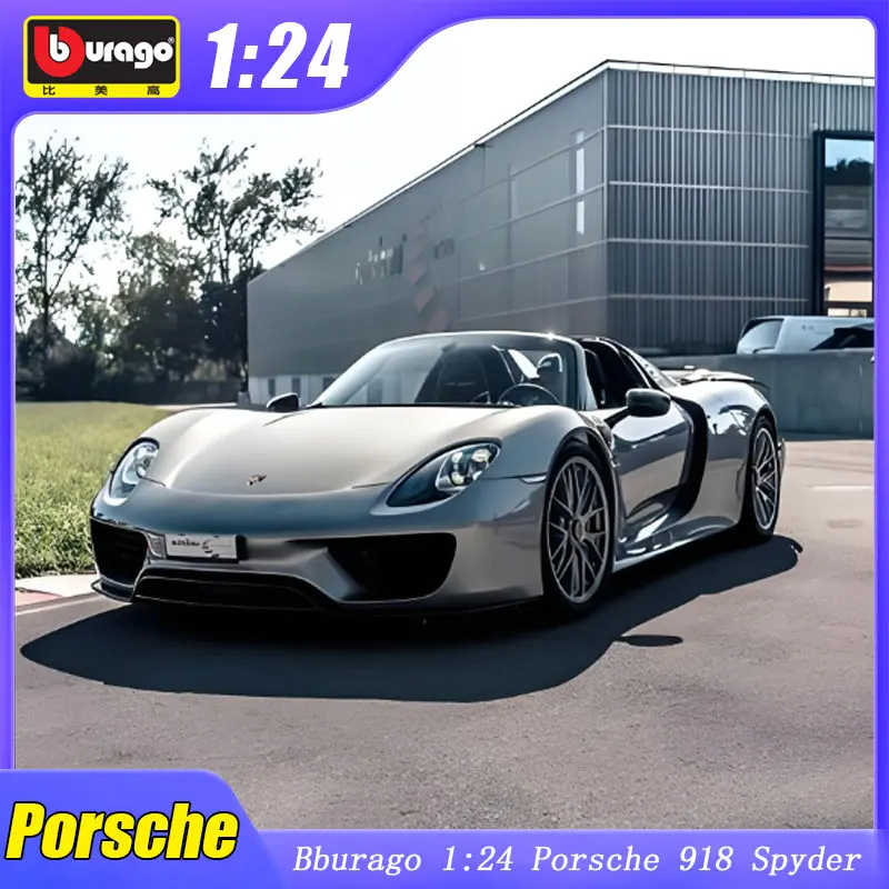 

1:24 Bburago Porsche 918 Spyder Model Car 911 Gt3 Sports Diecast Edition Alloy Luxury Vehicle Toys Decoration Collection Gifts