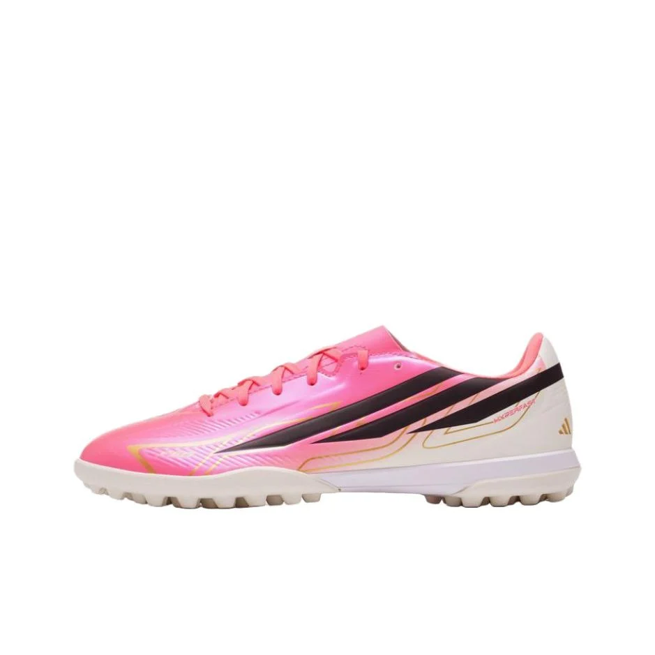 zapatos-de-futbol-adidas-f50-unisex-de-cana-baja-rosa-negro-ih4604