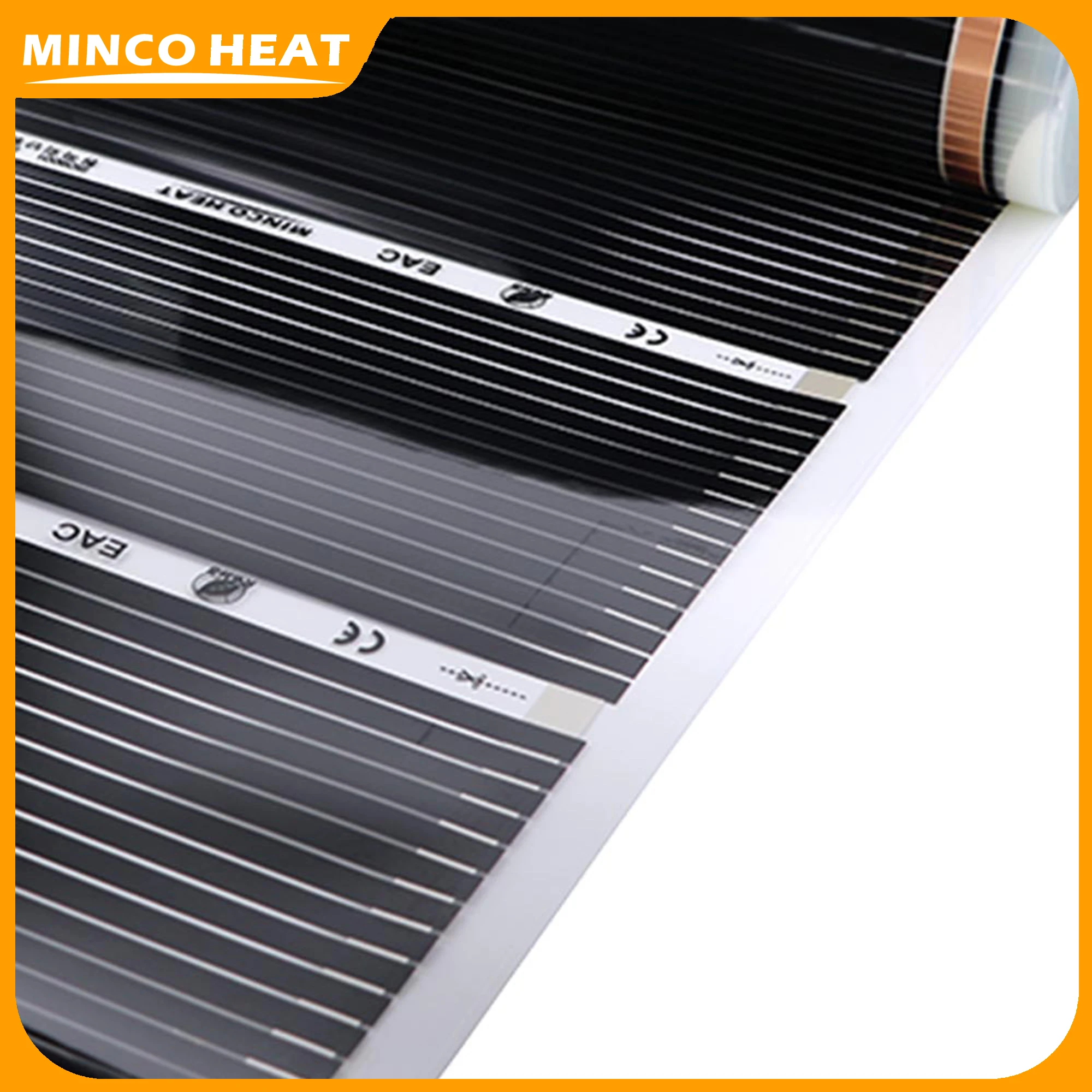 Minco Heat 220W/m2 50CM Width 0.25㎡~3.75㎡ High Quality Room  Infrared Heating Film Underfloor Heating Carbon Mat Made in Korea