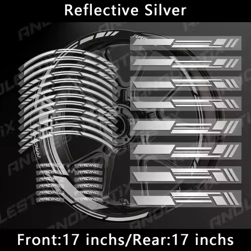 Reflective Motorcycle Wheel Stickers Hub Decal Rim Stripe 17 Inchs For YAMAHA Honda Kawasaki Suzuki BMW KTM Husqvarna Triumph - Image 9