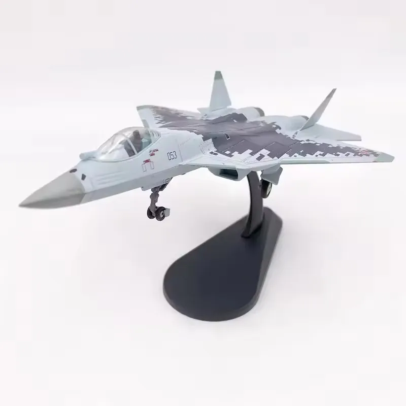 

Russian Su 57 1/100 Scale Diecast Metal Alloy SU57 Fighter Aircraft Model Su-57 Plane Model Toy For Collection