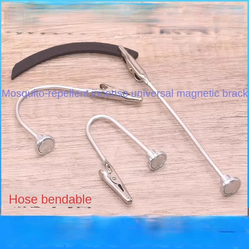 Multi-Angle Magnetic Alligator Clip - Versatile Mosquito Coil Holder, Supermarket Label & Photo Stand with Strong Magnet