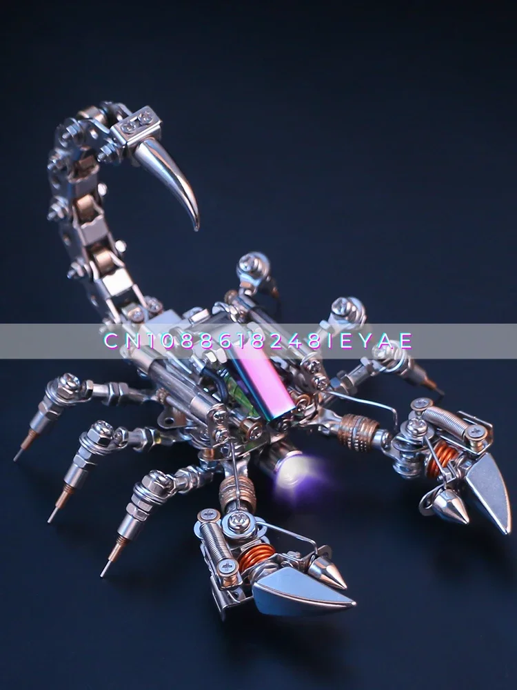 Mechanical Party Metal Assembly Building Block Mantis Model Insect Scorpion Tide Play Ornament Boys Holiday Gift