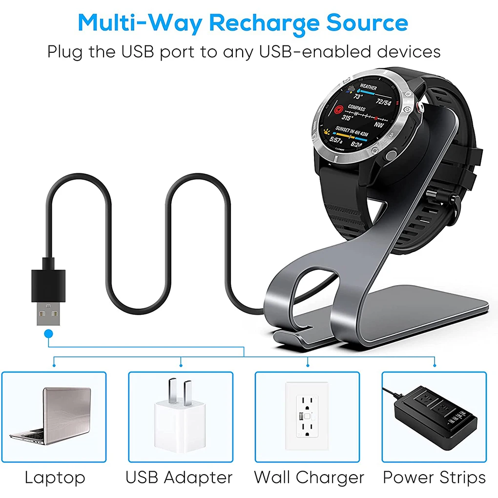 Charger Smartwatch Charging Dock Bracket Station Charge Adapter Accessory