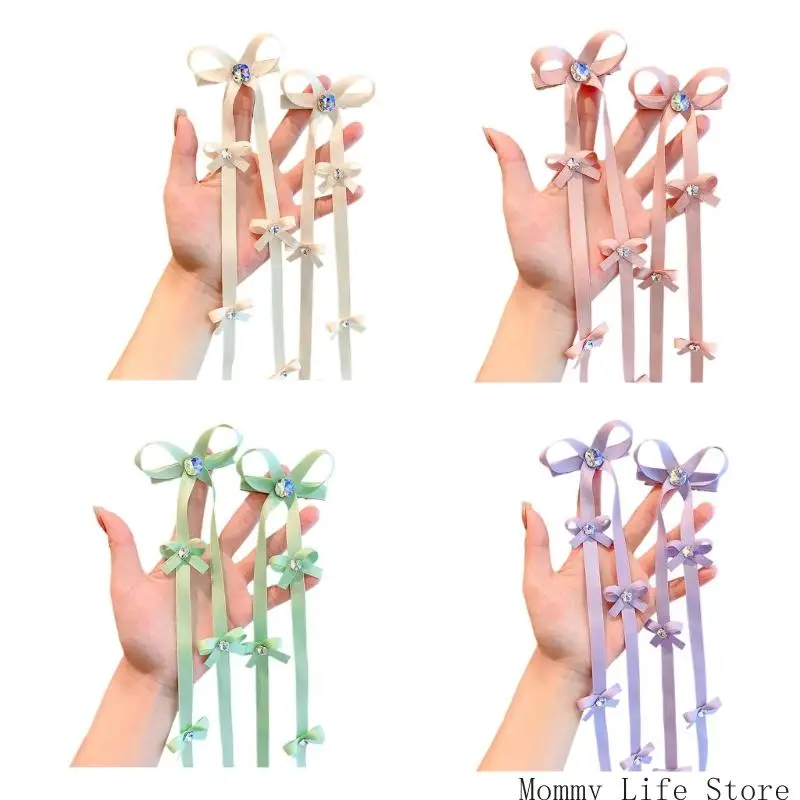 

Девочки ленточные кисточки для волос для школьного мероприятия ежедневно стиль стильный волосы