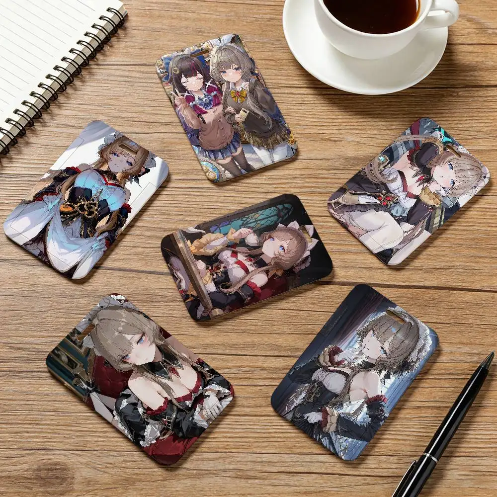 

Держатель для карт Genshin Impact Sandrone с ремешком на шею, для пропусков сотрудников компании, унисекс, для удостоверений личности, рабочих карт, офисные принадлежности