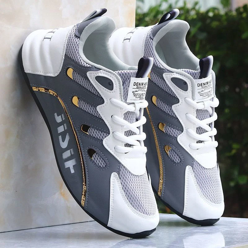 Chaussures de course pour hommes à tige basse, colorées et tendance, avec maille respirante, semelles souples et légères, et doublure en tissu, offrant un bon confort, adaptées à la randonnée en plein air, à la course