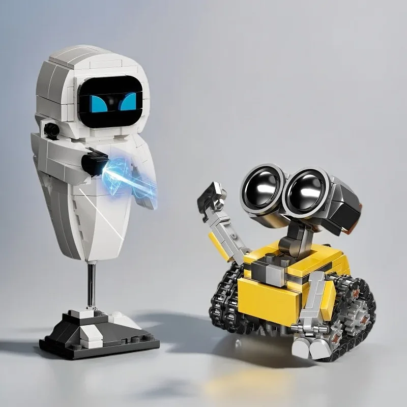 

Wall.E Eve Small Particle Robot Assembly Model Kit Action Figure Educational Toy Buildable Collectible No Special Effects Gift