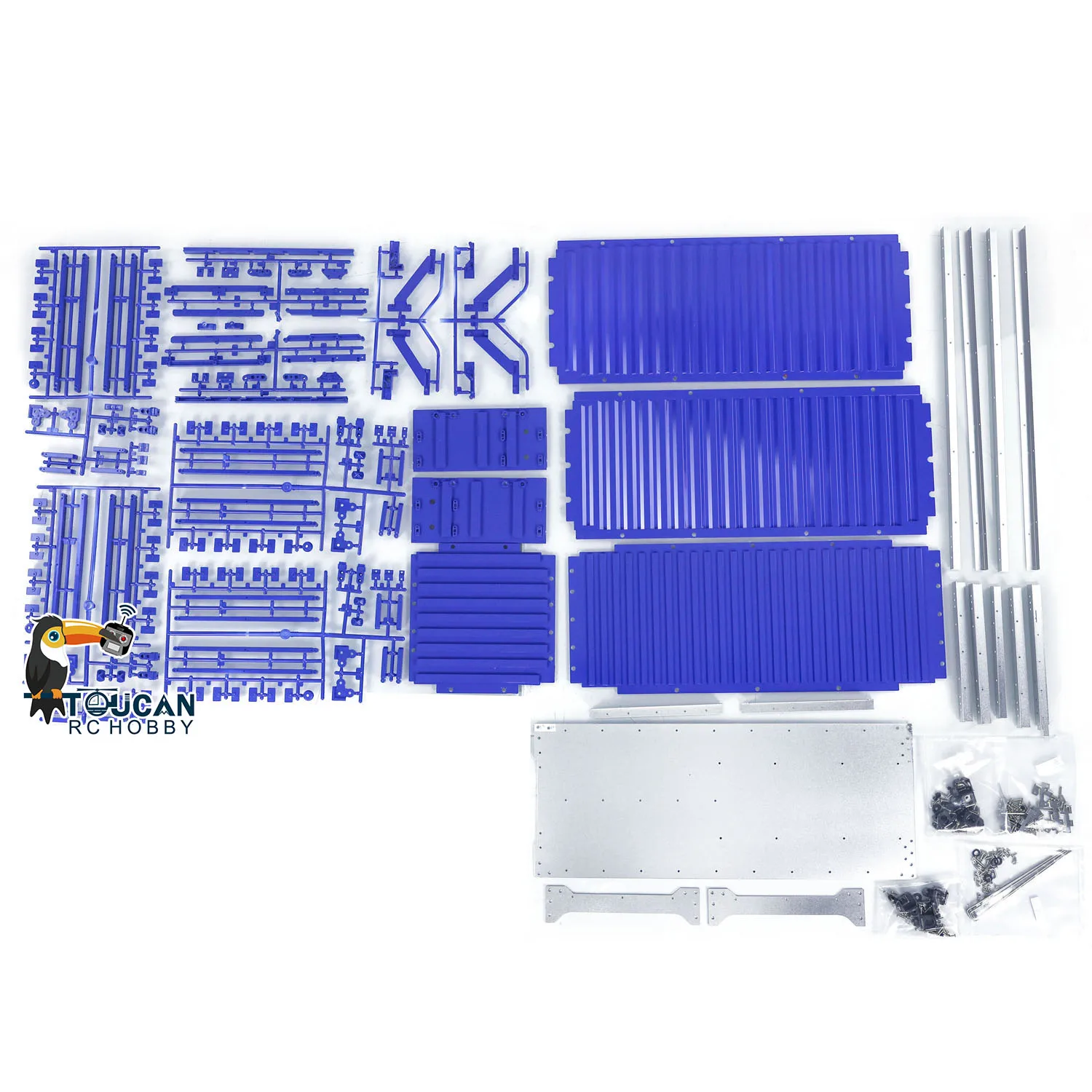 TOUCAN 未塗装 DIY モデル 20フィートコンテナボックス 1/14 セミトレーラートラクタートラック 愛好家向け