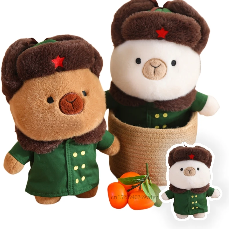 25/40Cm Uniform Capibara Speelgoed Hete Verkoop Knuffels Pop Cartoon Super Zacht Grappig Huisfeest Decor Meisjes Jongens Verjaardagscadeaus