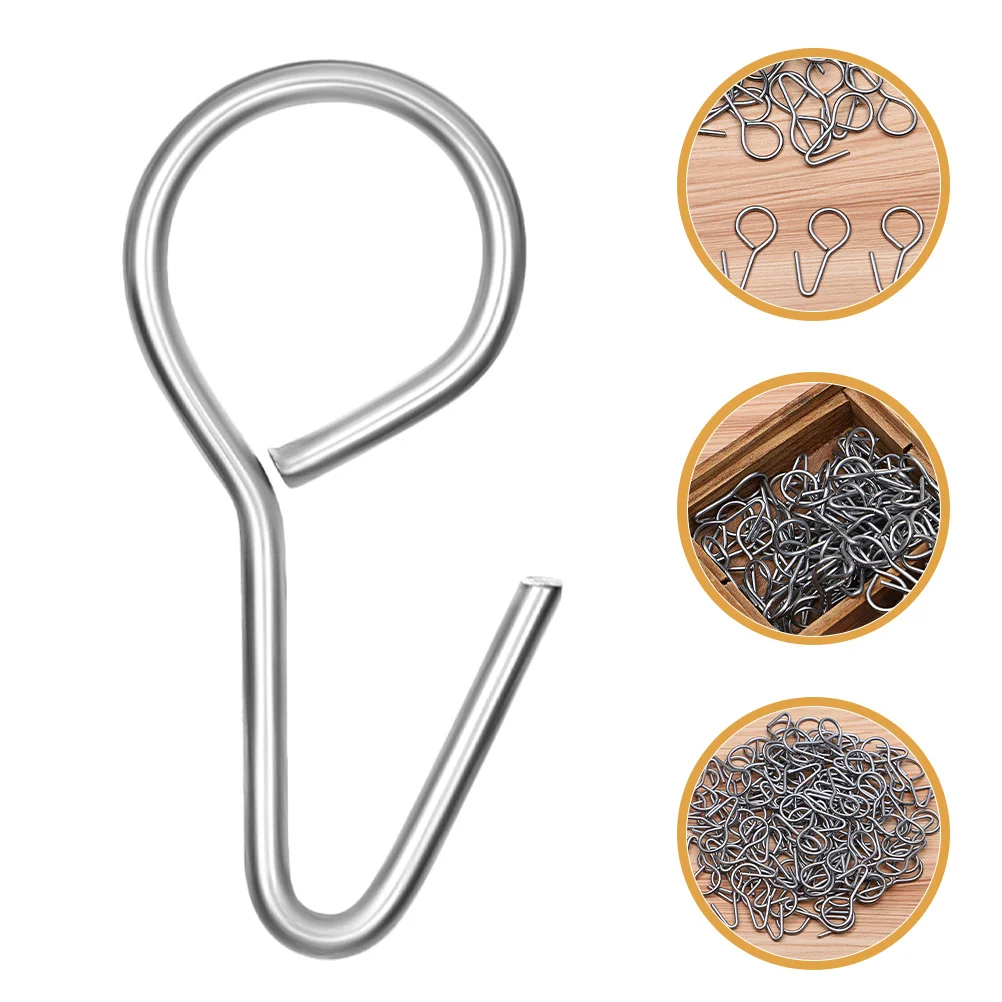 

100 шт., металлические крючки для автомобильных подушек, S-крючки для автомобильного сиденья, вешалка для установки автомобильных подушек, инструмент для крепления подушек