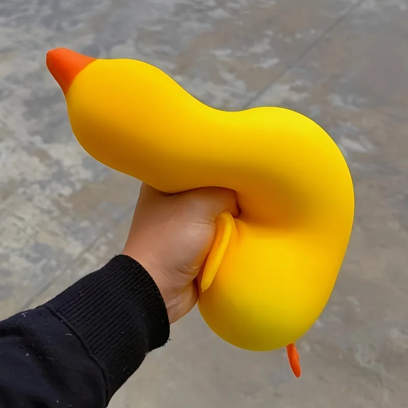 Jumbo Squishy Gelbe Ente Fidget-Spielzeug Niedliche Gänse-Quetschfiguren Stressabbau-Spielzeug für Erwachsene Dehnbares Spielzeug Bestes Geschenk für Freunde – Detail 6