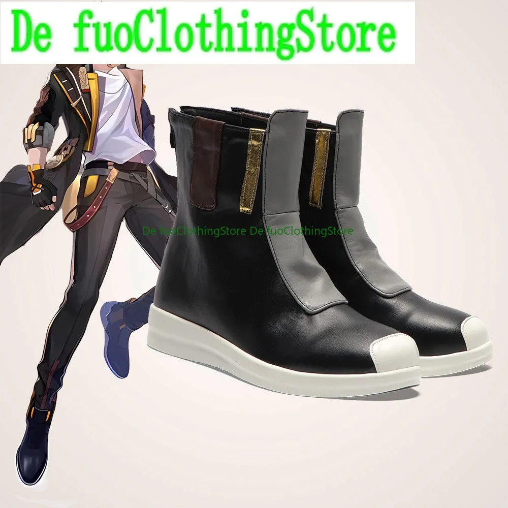 

De FuoClothing Anime Shoes Honkai Star Rail Trailblazer Male Cosplay Shoes Custom Made Height Increasing Cos Shoes Anime Cosplay