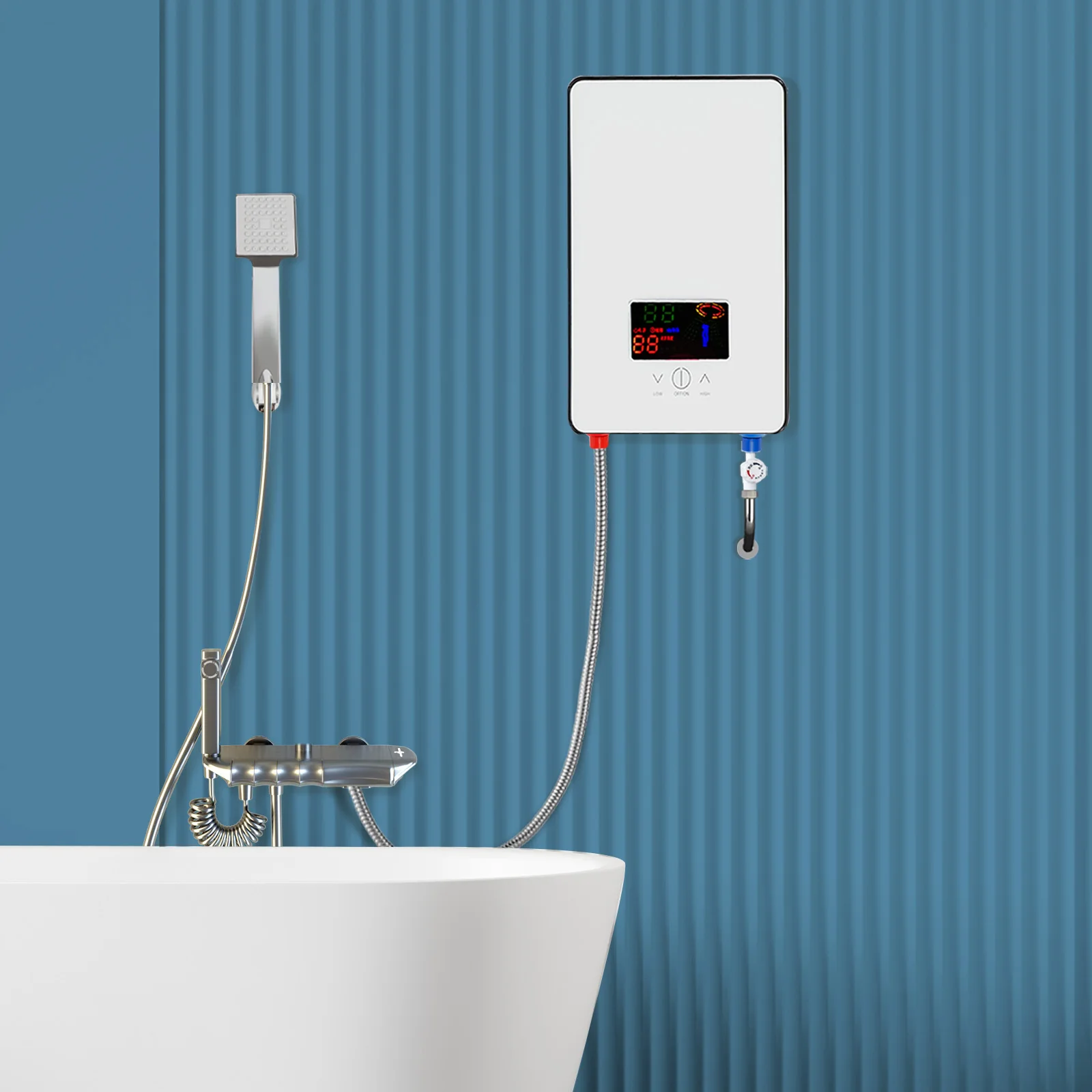 

4500W Instant Water Heater White Water Heater AC 110V Electric Water Heater for Kitchens, Bathrooms, Restaurants, Hotels, Etc.