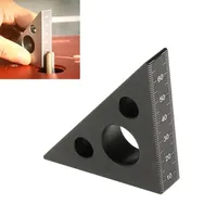 Aluminum Alloy Right Angle Ruler Height Ruler 90 Degree 45 Degree Woodworking Triangle Woodworking Tool