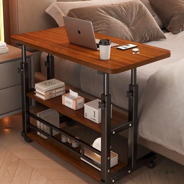 

Прикроватный столик, передвижной подъемный компьютерный стол, простой домашний письменный стол для студентов, прикроватный столик для общежития, небольшой столик