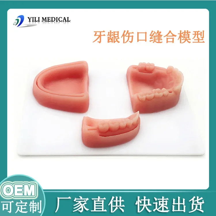 

Имитация силиконового обучающего и обучающего модуля для нескольких деревянных ранов, форма для стоматологического шова для студентов-медиков B