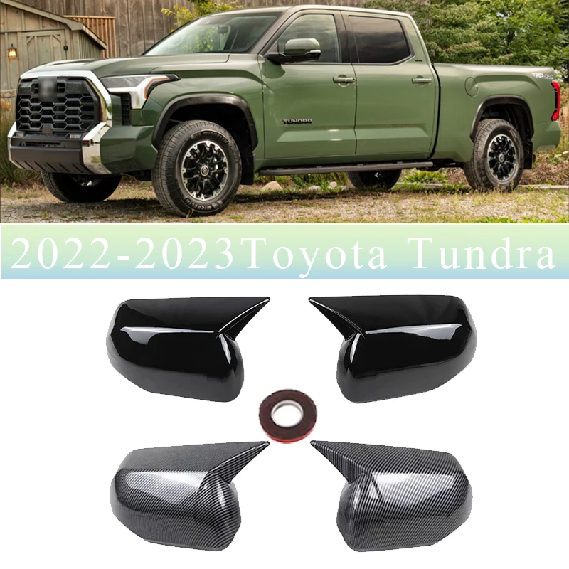 

Для Toyota Tundra 2022-2023 защитная крышка зеркала заднего вида в форме рога, декоративная