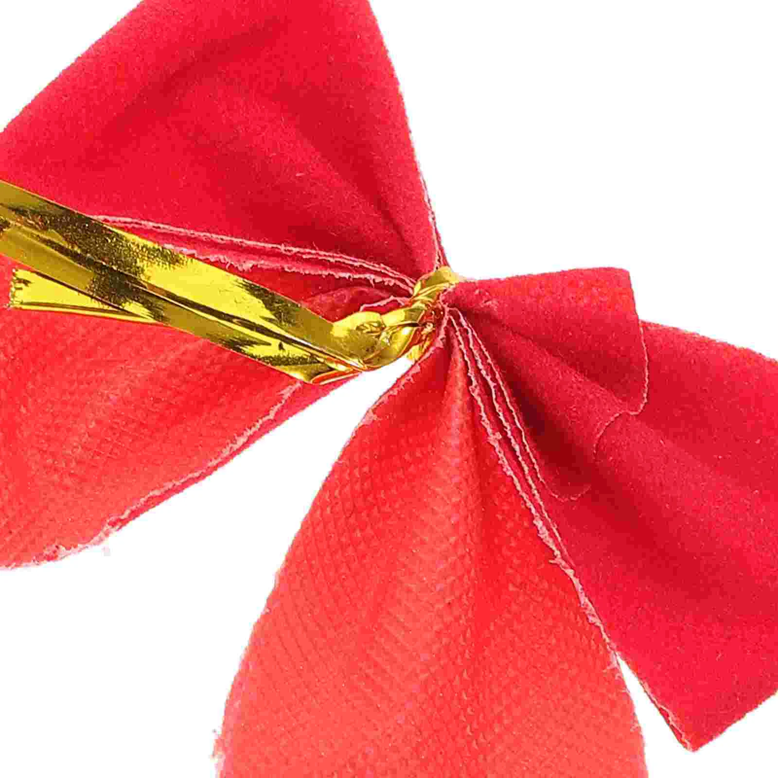 ต้นคริสต์มาสแขวนตกแต่งเครื่องประดับกํามะหยี่ Bow Tie Bowknot ฮาโลวีนหน้าต่าง