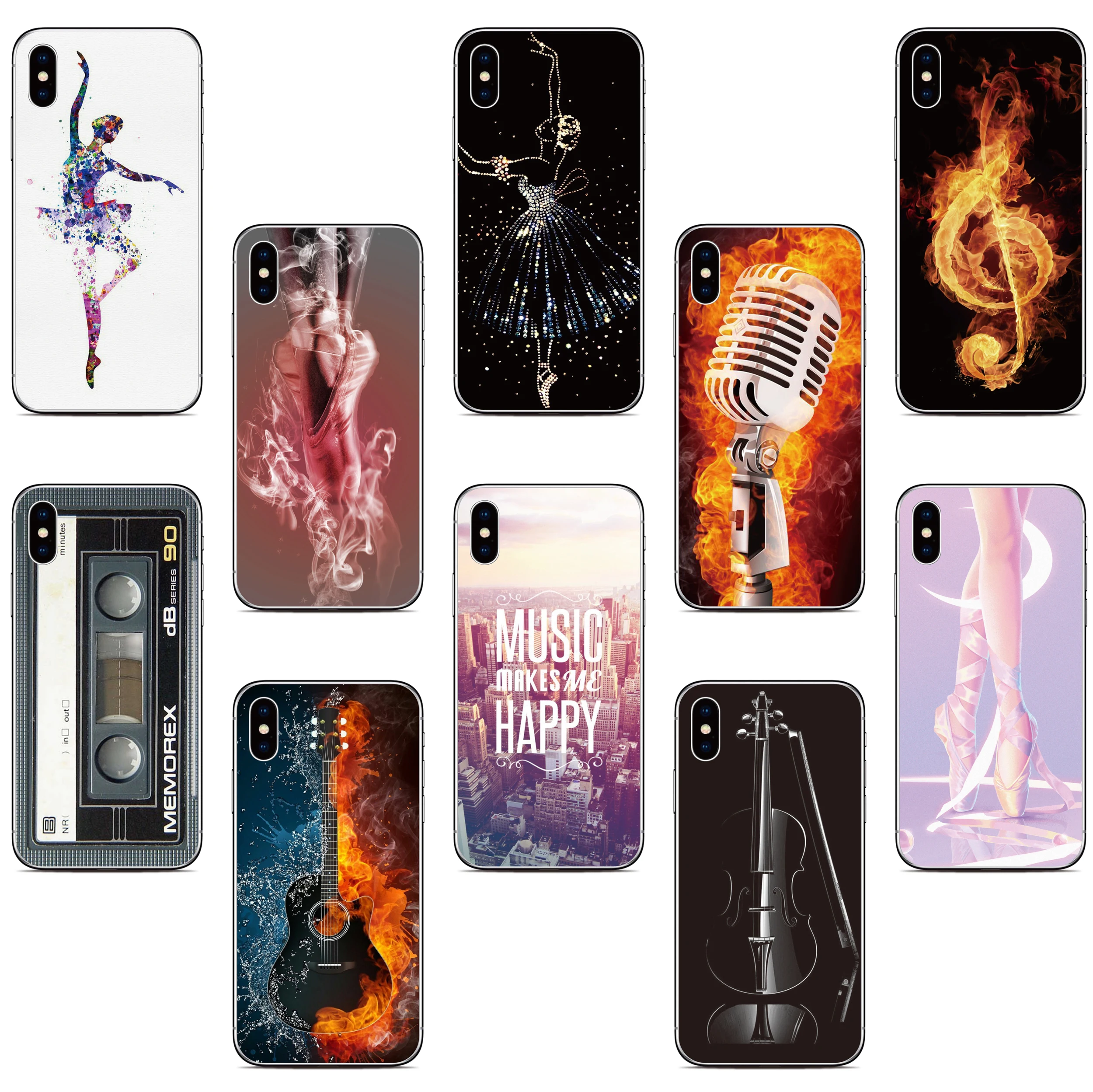 Music Ballet Phone Case For UMIDIGI Note 90 G9 G6 G5A G5 Mecha G3 Plus Max A15 A15C A15T A9 A13 Pro Max 5G Bison X20 GT Cover