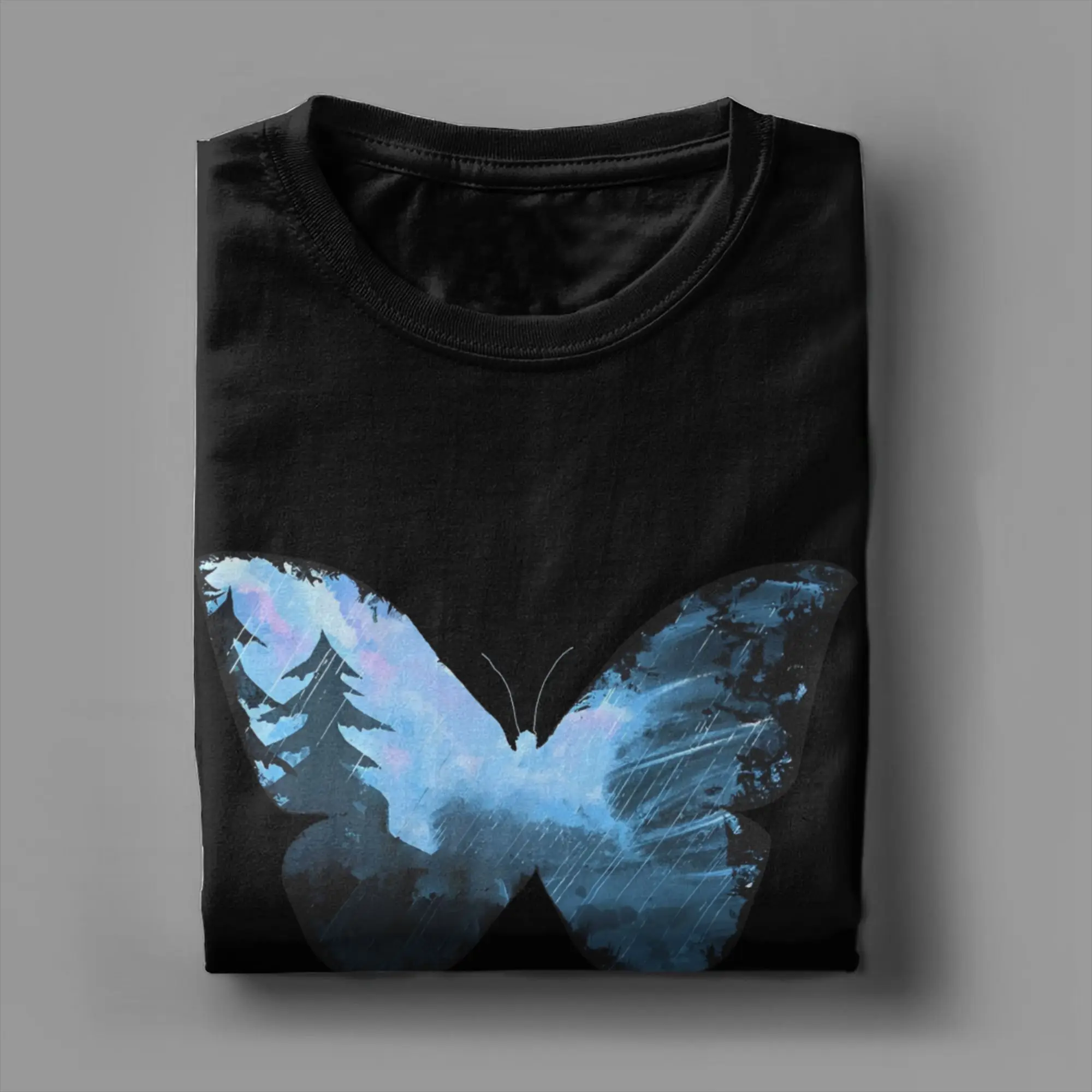Life Is Strange Butterfly T-Shirt Summer  Vintage T-Shirts Cotton Harajuku Tshirt For Men Short-Sleeved Loose Tees