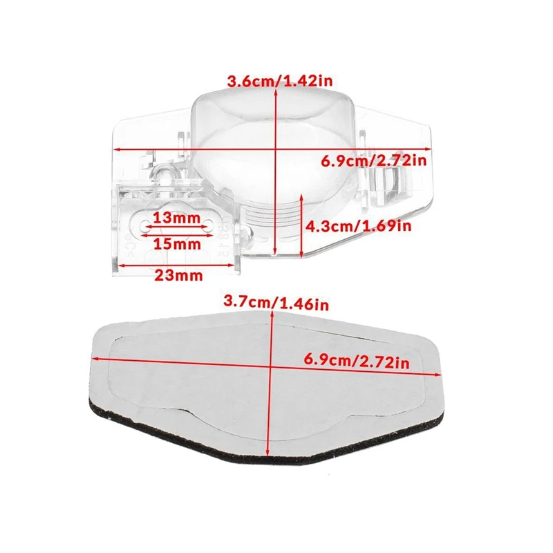 2X سيارة الرؤية الخلفية حامل كاميرات مراقبة عالي الجودة لوحة ترخيص عكس غطاء كاميرا قوس لهوندا CR-V CRV FR-V FRV جاز