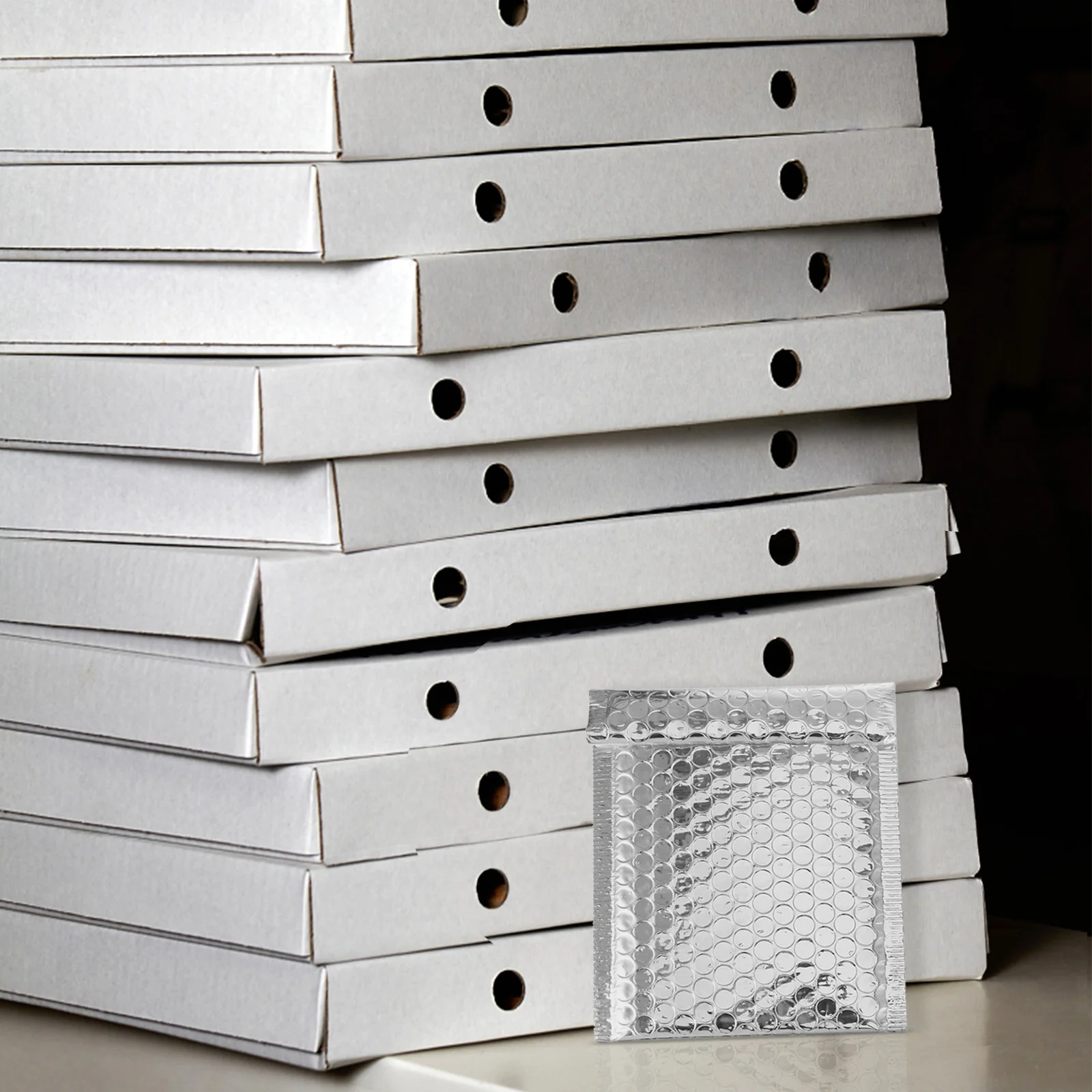 100 قطعة مغلفات فقاعية مبطنة أكياس شحن بريدية مثالية لمنتجات البوتيك الصغيرة ملحقات حقيبة مغلف ذاتية الغلق #2