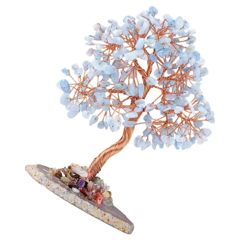 

Natural Crystal Money Tree Ornament for Home Office Decoration Enhancing Energy K2WE