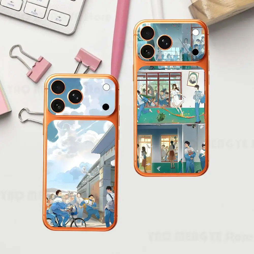 

Crystal S-Sky of Yesterday Youth Films For IPhone 17 Pro ProMax Full Back Cover Decal Wrap Skin Rear Protective Sticker Film