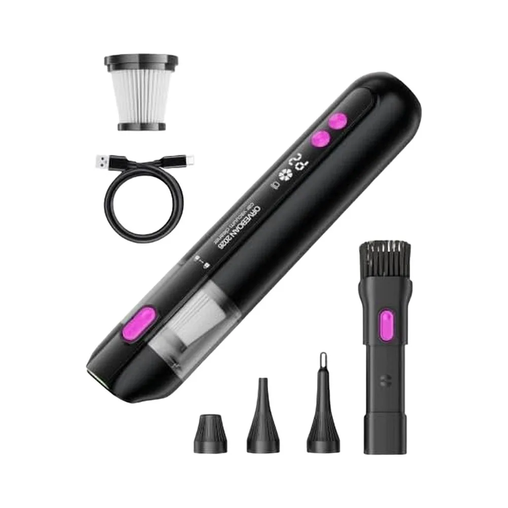 for Handheld Cordless Vacuum Cleaner 15000Pa for Vehicle Cleaning with LED Full-Bin Signal and Built-in USB Charging Interface