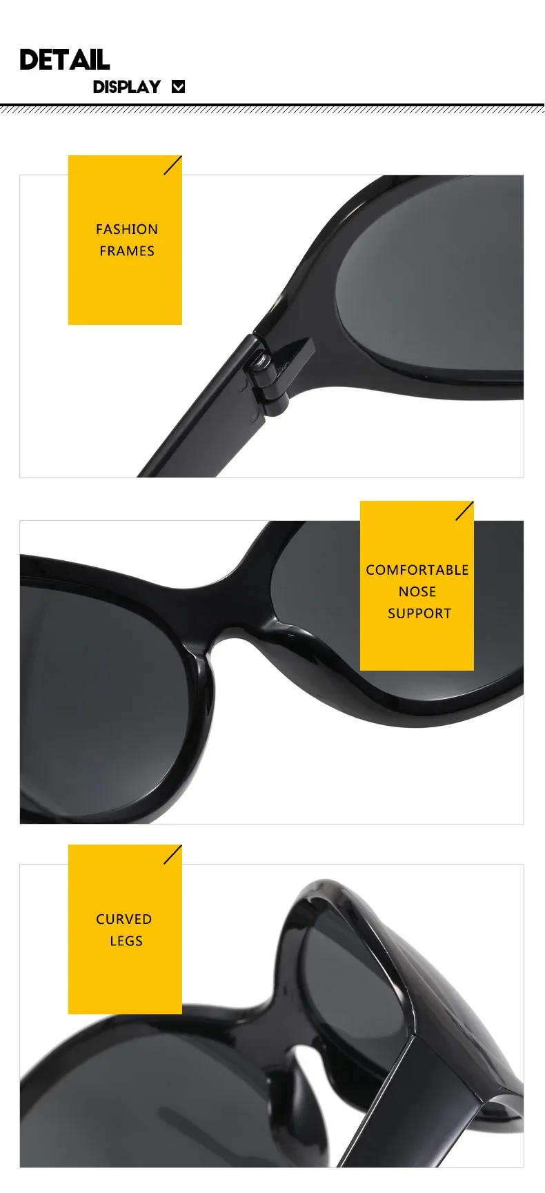 Einzigartige gelbe Y2K-Sonnenbrille für Damen, neue Mode, Oversize-Schild-Sonnenbrille, Herrenmode, coole Hip-Hop-Sonnenbrille, Damen, Fahren – Detail 12