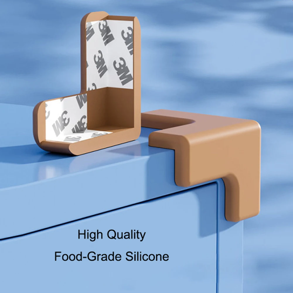 4 قطعة حشوات للزوايا حافة حامي سيليكون طفل رضيع رعاية سلامة الطفل المنتج خزانة طاولة أثاث مكتب حماية الزاوية L T