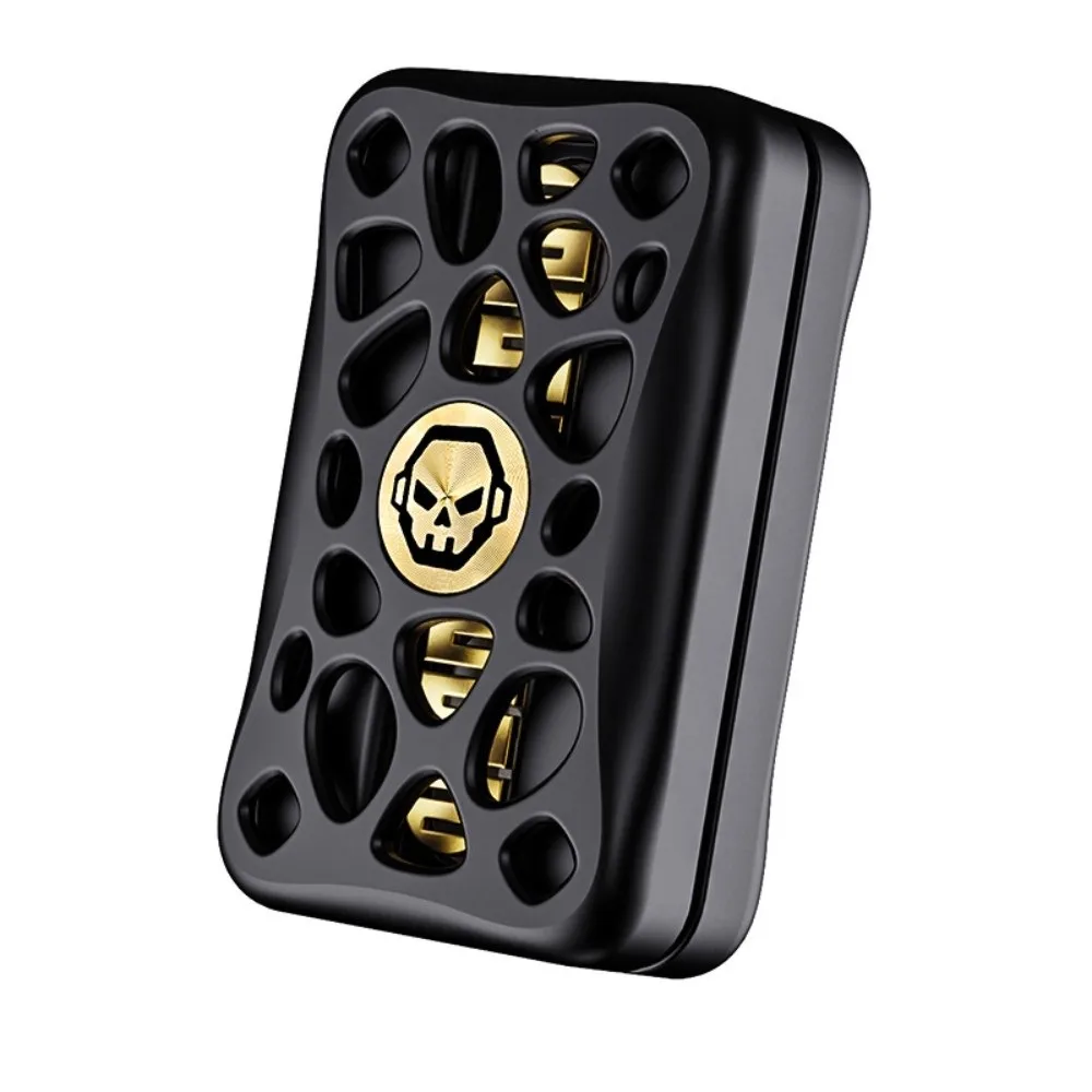 Metal Fidget Zinc Alloy Unlimited Position Tuning Fork Fidget Hollow Out Fingertip Clicker Push Slider Office Desktop