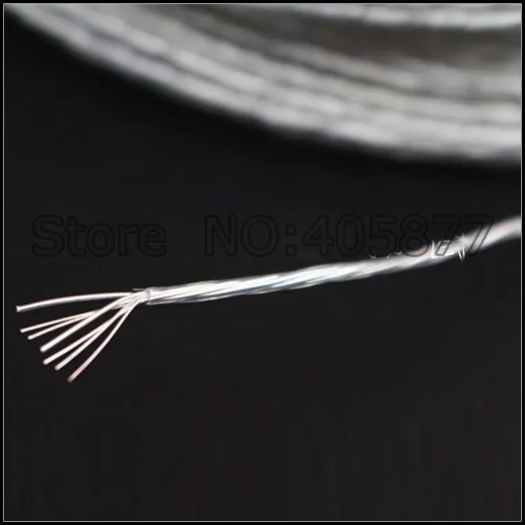 

High quality Silver Plated Audio Speaker Cable DIY audio 8AG Single Speaker Wire