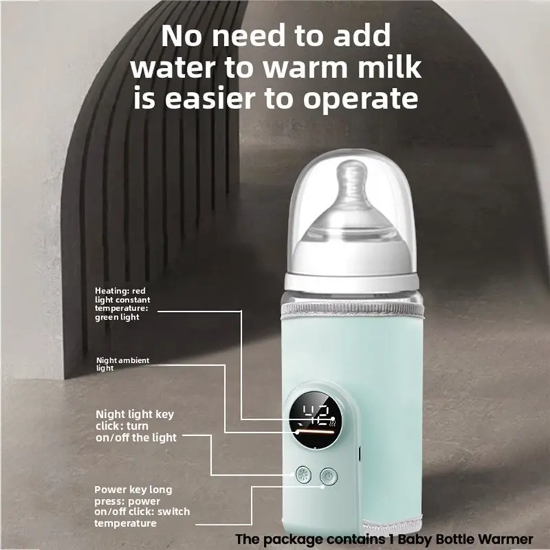 A010 USB Baby Milk Warmer Multifunctional Smart Temperature Control Warmer Screen Baby Bottle Warmer Sleeve view 3