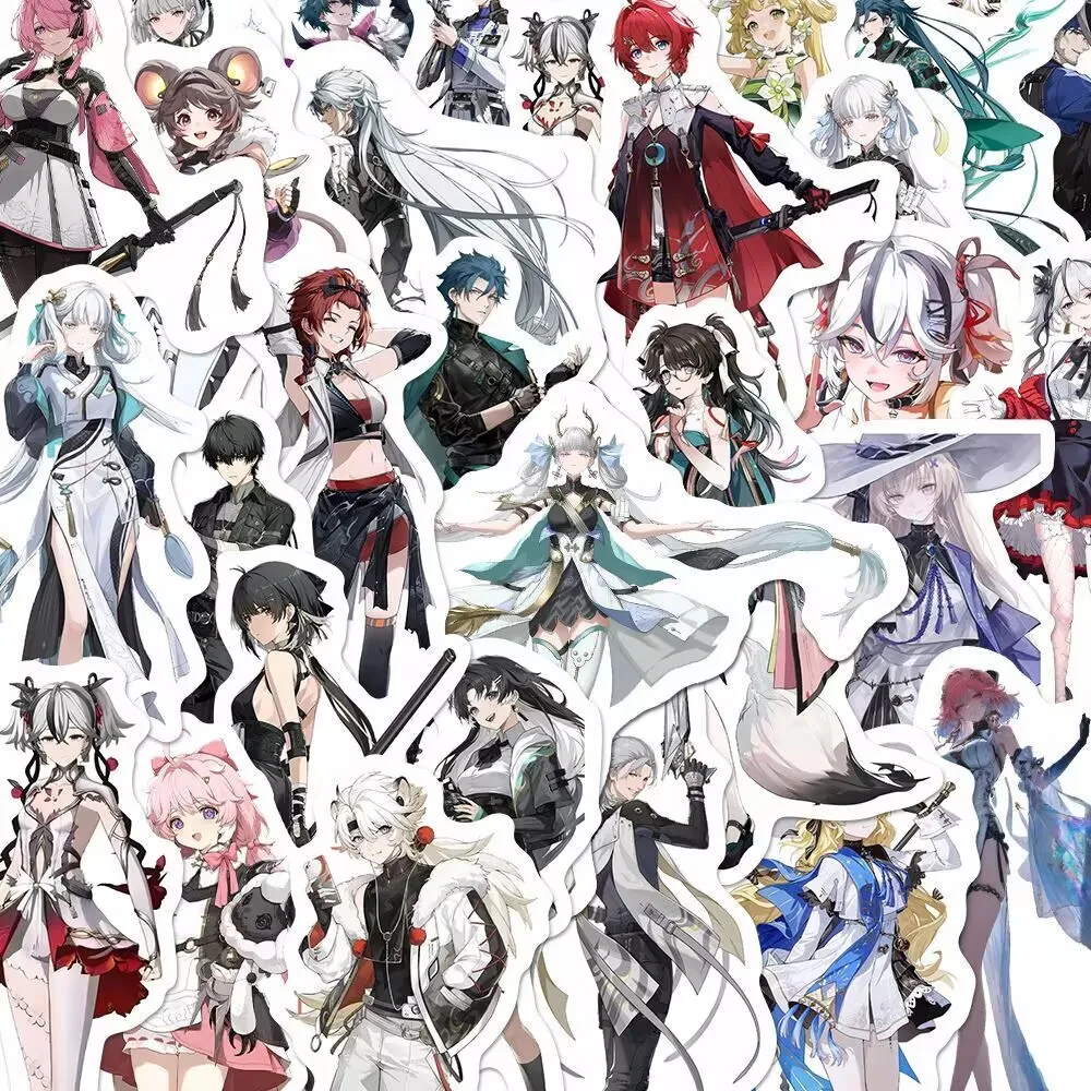 96 ملصقًا توضيحيًا لشخصية ثنائية الأبعاد لـ "Ming Chao" على Instagram، يتميز الفتاة اللطيفة "Phoebe Rinazita Canterera"