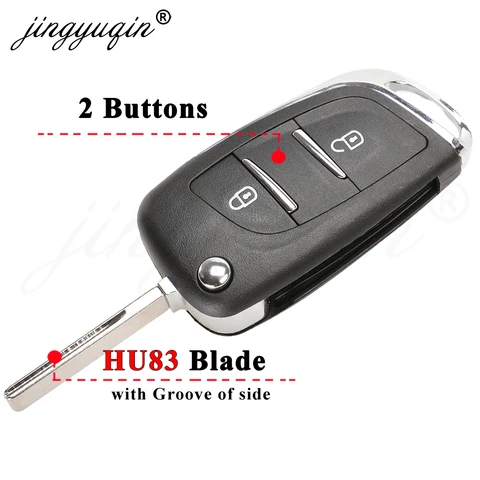 Модифицированный Складной Корпус Ключа Jingyuqin Для Peugeot 307 408 308