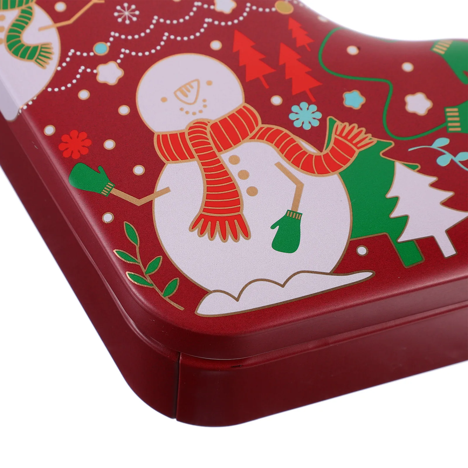 

Christmas Candy Holder Tinplate Box Large Capacity Biscuit Case Xmas Candy Packaging Party Gift Storage Box Unique Cartoon