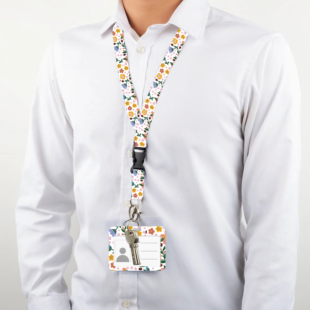 Sunflower Lanyard Size and Design
