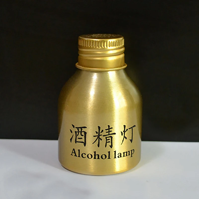 1pc Portable Metal Alcohol Lamp 50ml Chemistry Alcohol Burner Lamp Lab Equipment Heating Laborotary Supplies