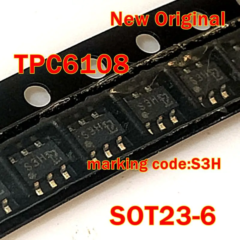 

TPC6108 SOT23-6 New Original marking code:S3H Field Effect Transistor Silicon P Channel MOS Type