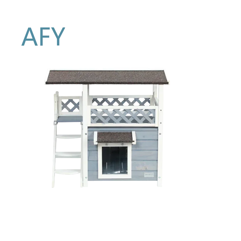 Creativity Cat House for Outdoor Cats Weatherproof with Escape Door Easy to Assemble for Outdoor Backyard Gardens for Cats