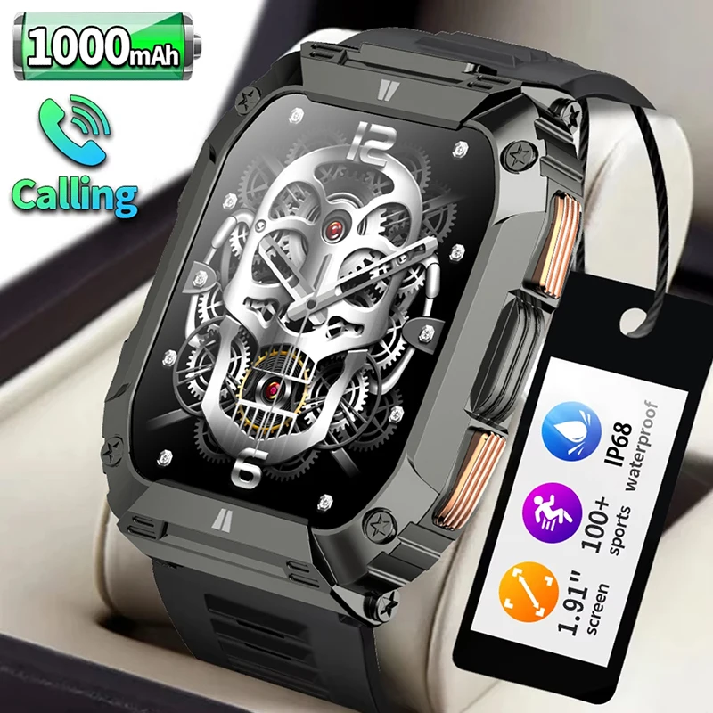 

Новые умные часы 1000 мАч AMOLED HD с разрешением 360*360, умные часы, монитор здоровья кислорода в крови, мужские умные часы 100 + спортивный трекер