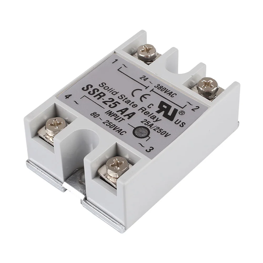 Solid State Relay SSR-25AA 25A 40A AC Control AC Relais 80-280V AC TO 90-480V AC SSR 25AA