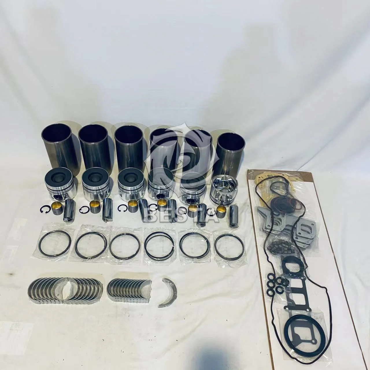 

FE6 Overhaul Rebuild Kit With Bearings Set Piston Rings Full Gasket Set Valve Liner Kit For Nissan